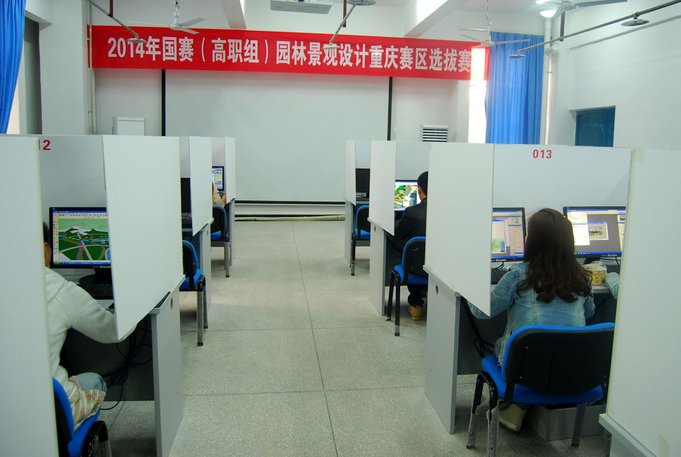 2014年国赛（高职组）“园林景观设计”重庆赛区选拔赛在我院举行